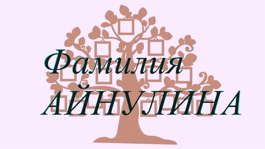 Фамилия АЙНУЛИНА ; происхождение история и значение