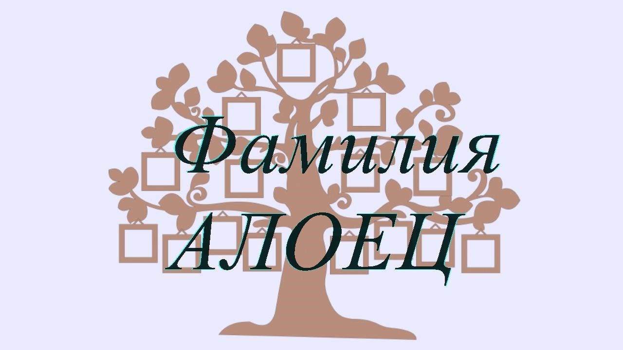 Фамилия АЛОЕЦ ; происхождение история и значение