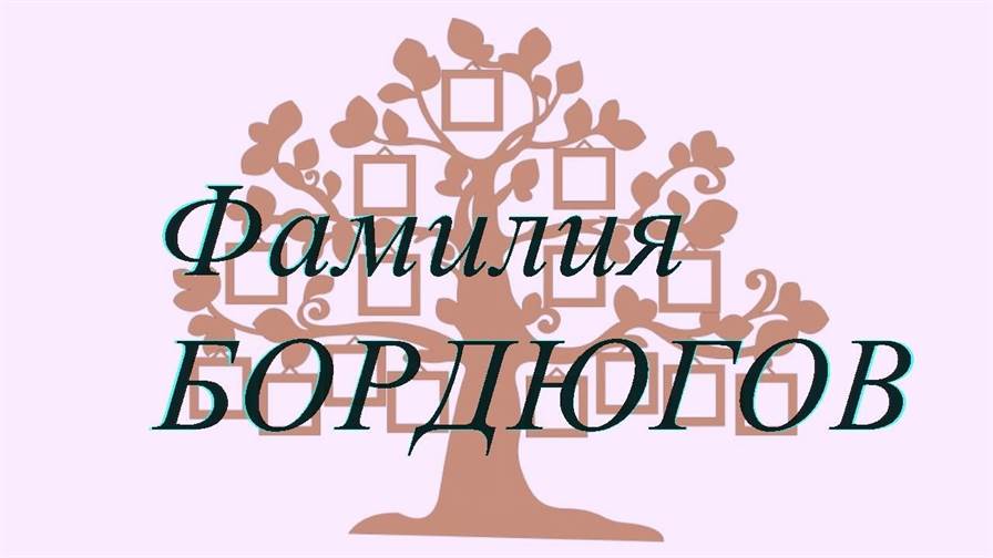 Фамилия БОРДЮГОВ ; происхождение история и значение