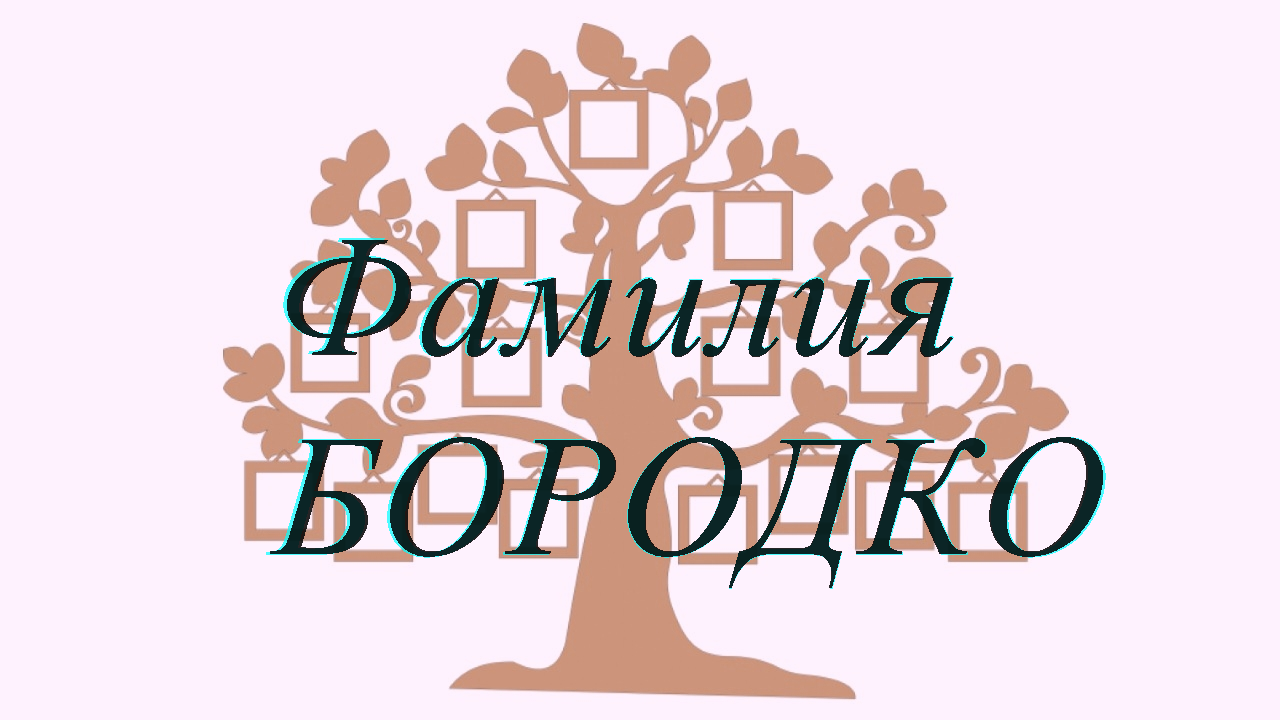 Фамилия БОРОДКО ; происхождение история и значение