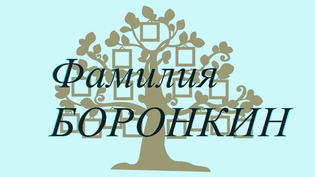 Фамилия БОРОНКИН ; происхождение история и значение
