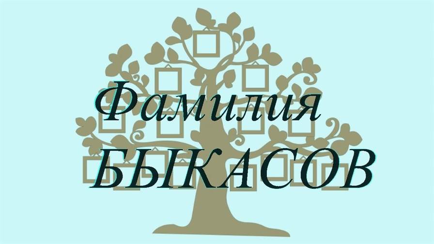 Фамилия БЫКАСОВ ; происхождение история и значение