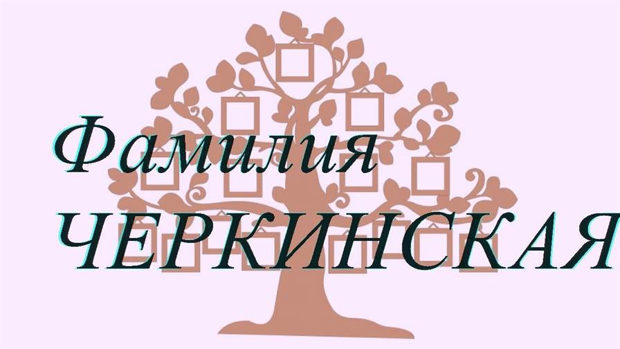 Фамилия ЧЕРКИНСКАЯ ; происхождение история и значение