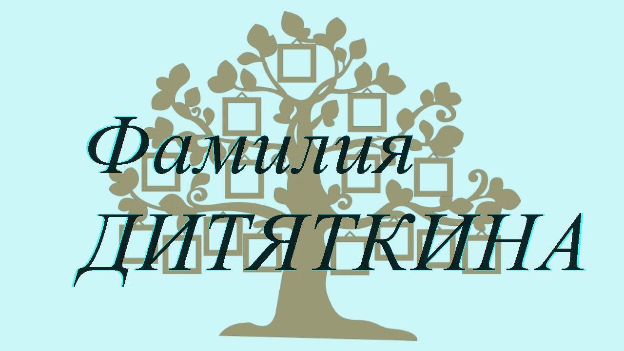 Фамилия ДИТЯТКИНА ; происхождение история и значение