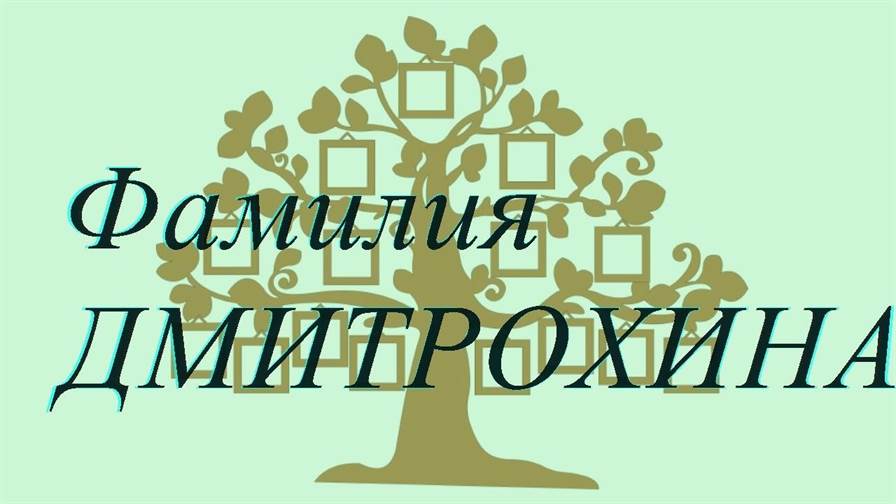 Фамилия ДМИТРОХИНА ; происхождение история и значение