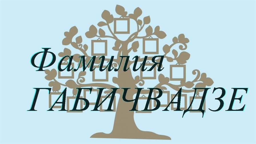 Фамилия ГАБИЧВАДЗЕ ; происхождение история и значение