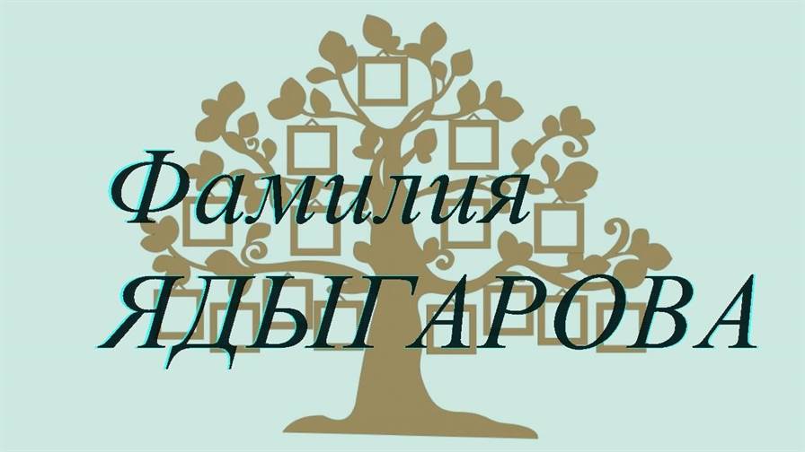 Фамилия ЯДЫГАРОВА ; происхождение история и значение