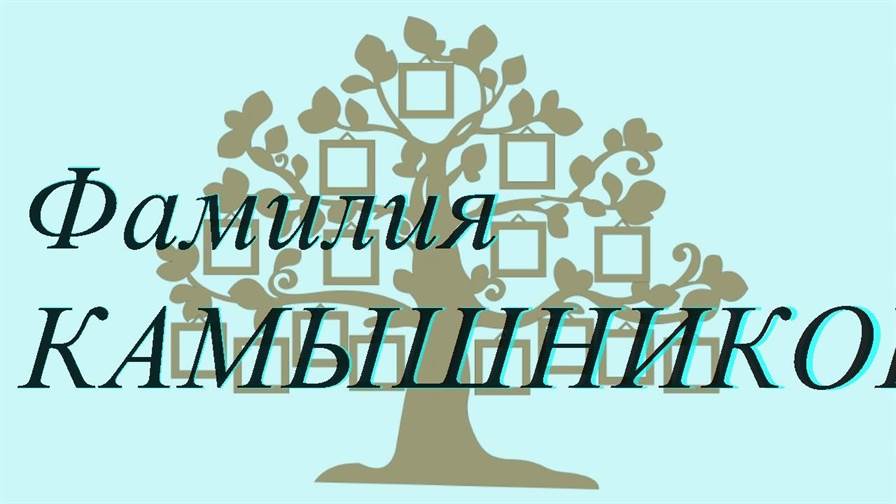 Фамилия КАМЫШНИКОВА ; происхождение история и значение