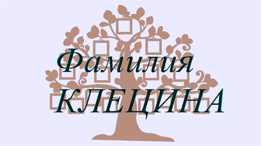 Фамилия КЛЕЦИНА ; происхождение история и значение