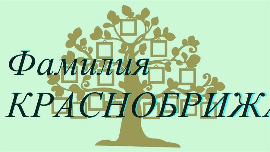 Фамилия КРАСНОБРИЖАЯ ; происхождение история и значение