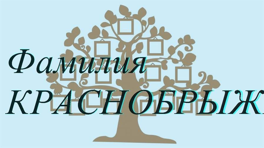 Фамилия КРАСНОБРЫЖЕВ ; происхождение история и значение