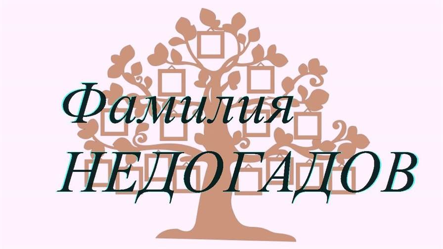 Фамилия НЕДОГАДОВ ; происхождение история и значение