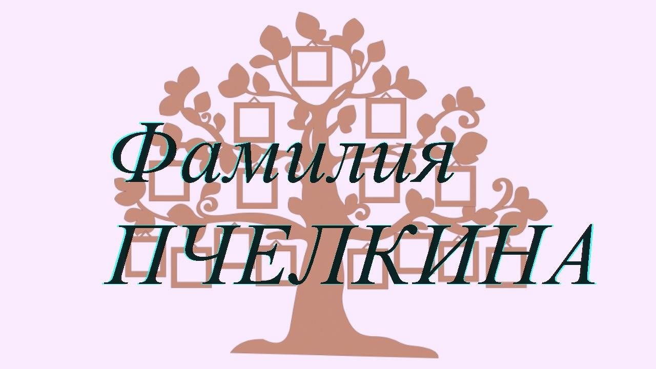 Фамилия ПЧЕЛКИНА ; происхождение история и значение