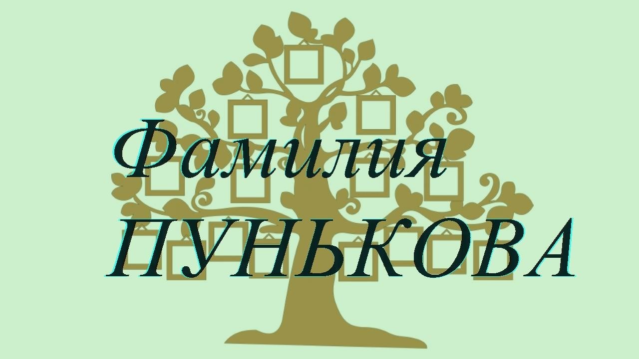Фамилия ПУНЬКОВА ; происхождение история и значение