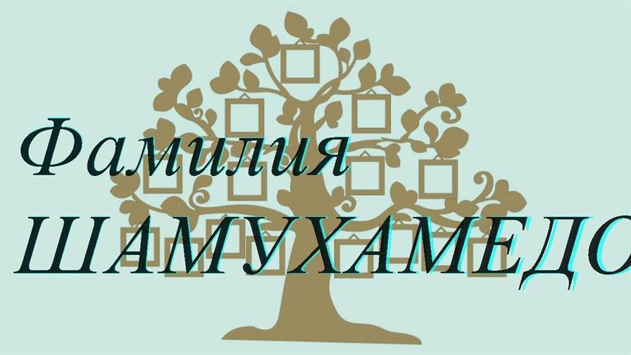 Фамилия ШАМУХАМЕДОВ ; происхождение история и значение