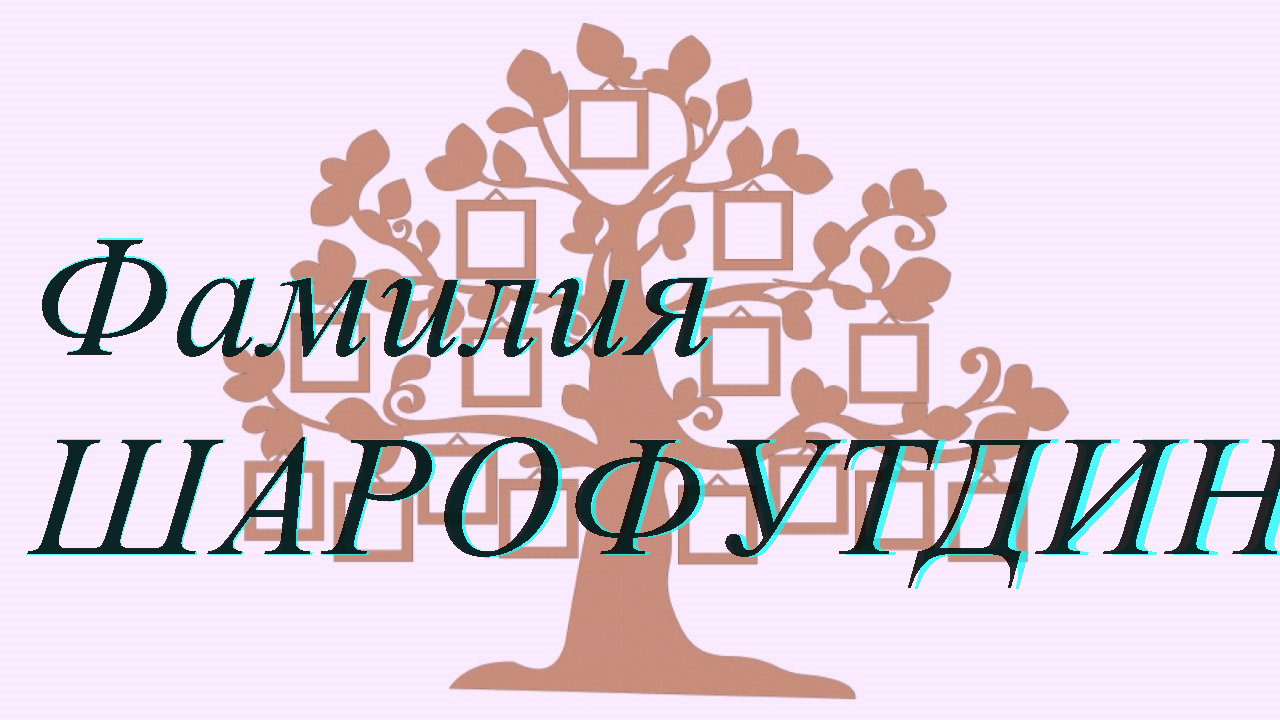 Фамилия ШАРОФУТДИНОВ ; происхождение история и значение