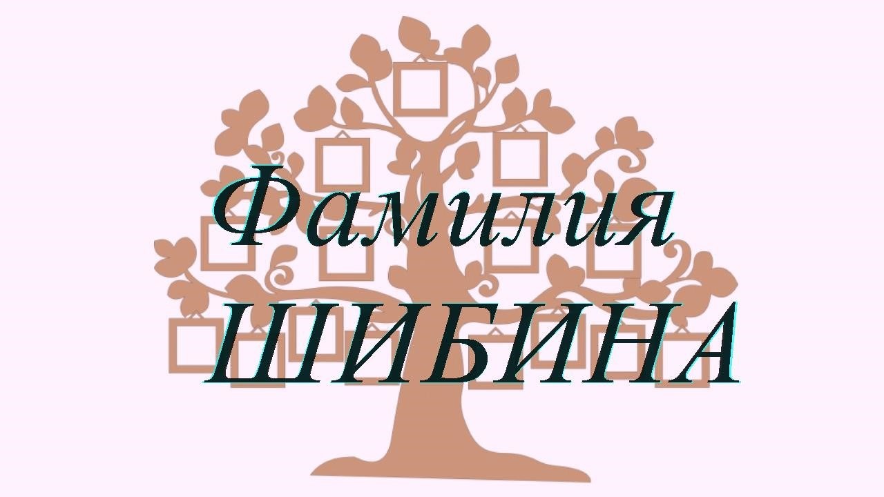 Фамилия ШИБИНА ; происхождение история и значение