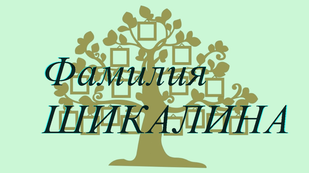Фамилия ШИКАЛИНА ; происхождение история и значение