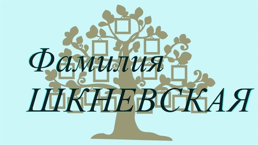 Фамилия ШКНЕВСКАЯ ; происхождение история и значение