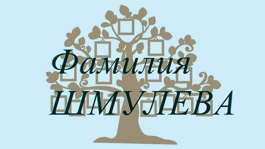 Фамилия ШМУЛЕВА ; происхождение история и значение