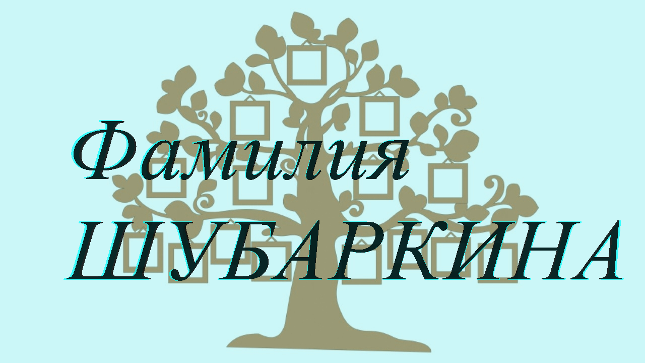 Фамилия ШУБАРКИНА ; происхождение история и значение