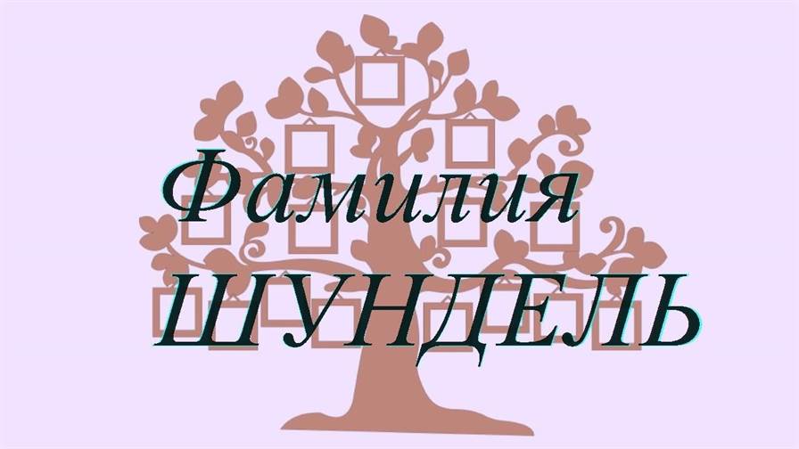 Фамилия ШУНДЕЛЬ ; происхождение история и значение