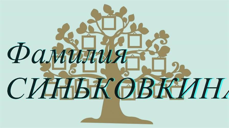 Фамилия СИНЬКОВКИНА ; происхождение история и значение