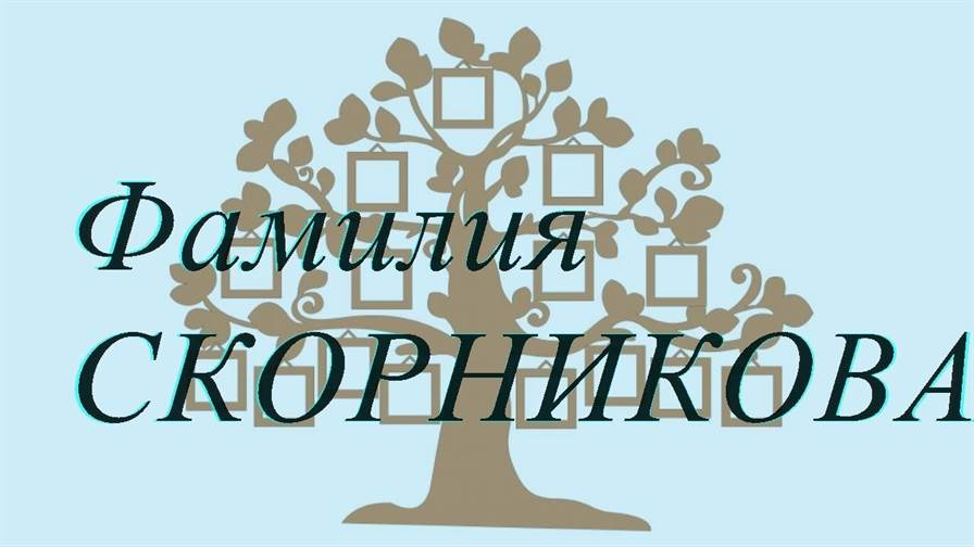 Фамилия СКОРНИКОВА ; происхождение история и значение