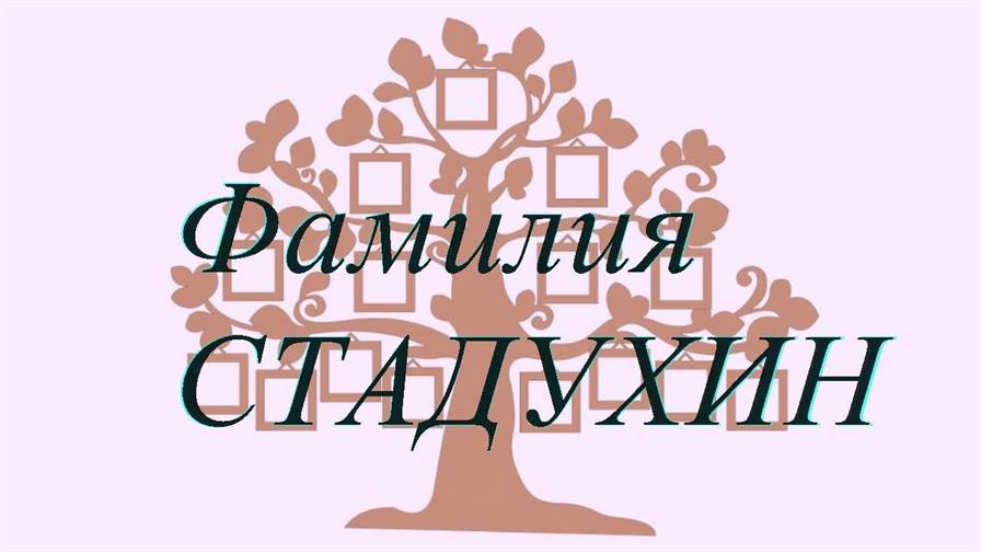 Фамилия СТАДУХИН ; происхождение история и значение