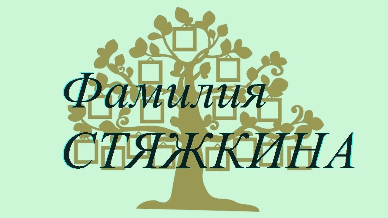Фамилия СТЯЖКИНА ; происхождение история и значение