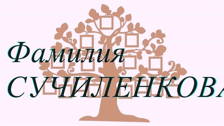 Фамилия СУЧИЛЕНКОВА ; происхождение история и значение