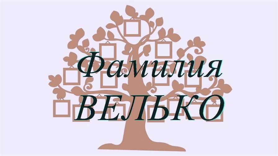 Фамилия ВЕЛЬКО ; происхождение история и значение