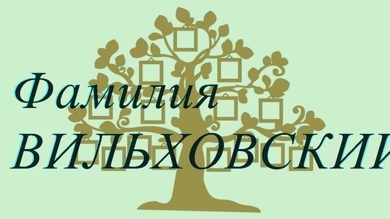 Фамилия ВИЛЬХОВСКИЙ ; происхождение история и значение