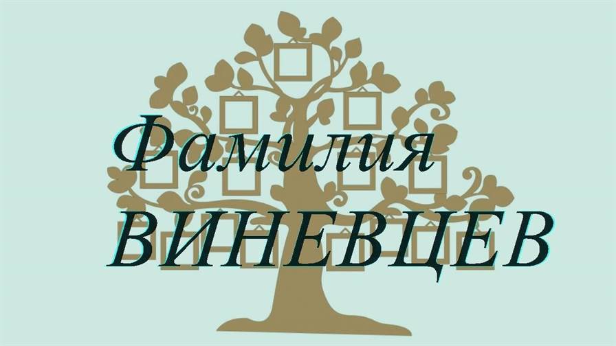 Фамилия ВИНЕВЦЕВ ; происхождение история и значение