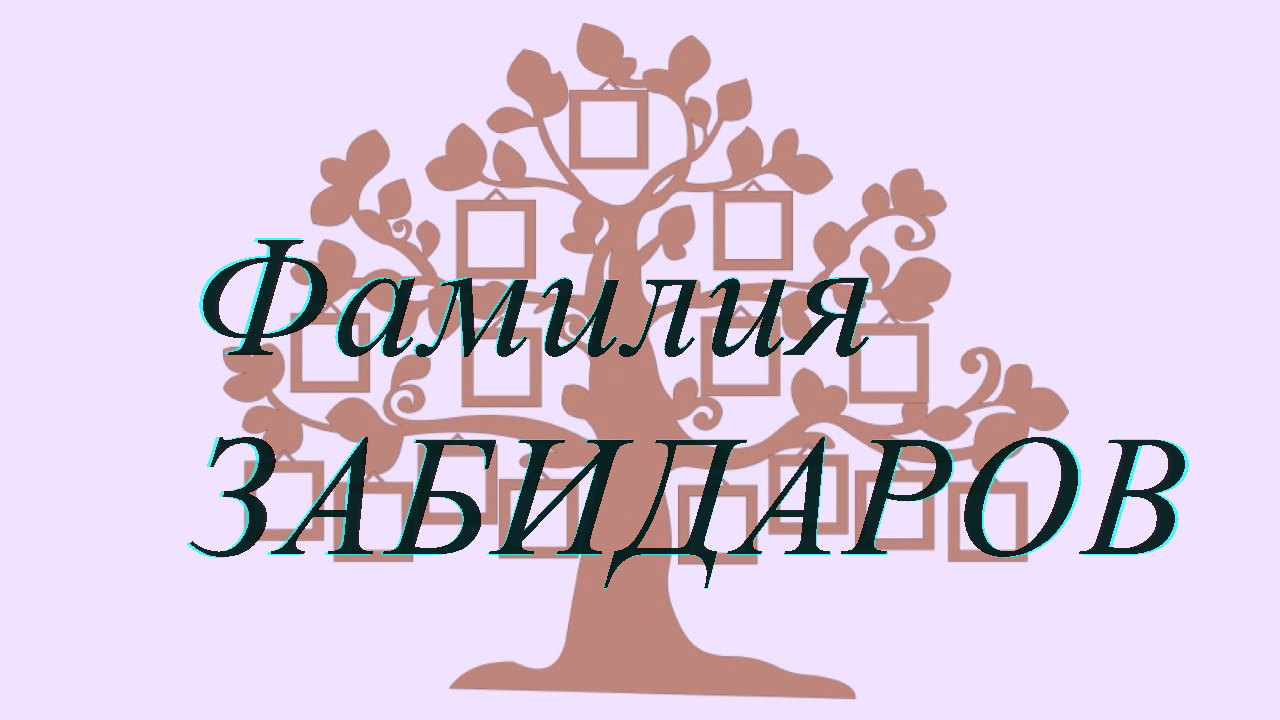 Фамилия ЗАБИДАРОВ ; происхождение история и значение